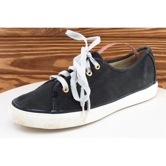 Sperry Top-Sider Women Size 8 M Black Fashion‎ Sneakers Fabric Sts90555 - Picture 1 of 9